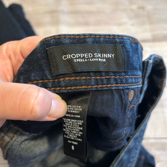 Express - Stella - Cropped Skinny Low Rise Jeans - Size 6 - Picture 5 of 5